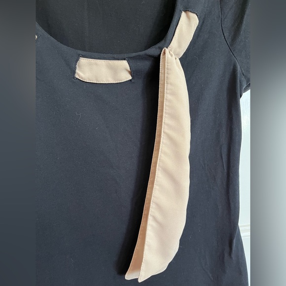 Monsoon Tshirt Top Black Stretchy Cotton Size 12 - Picture 3 of 5